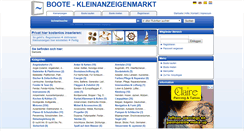 Desktop Screenshot of boote-kleinanzeigenmarkt.de